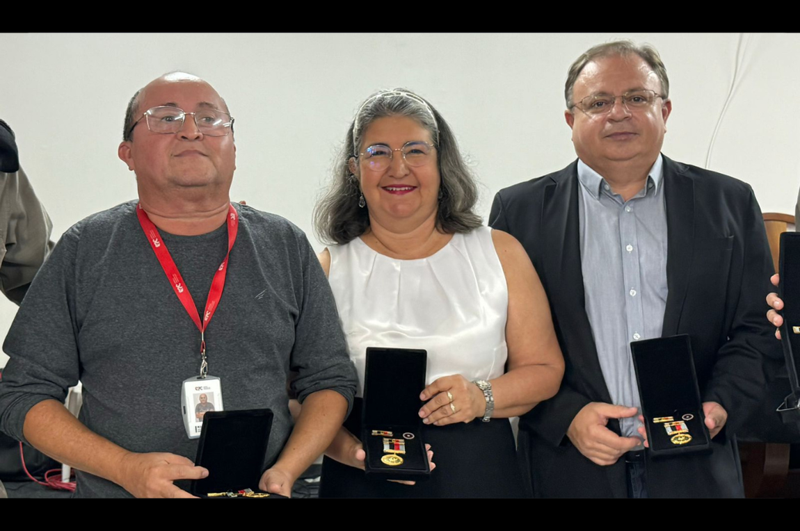 PMPB homenageia diretora-presidente da EPC, Naná Garcez nas comemorações de aniversário da Banda Marcial